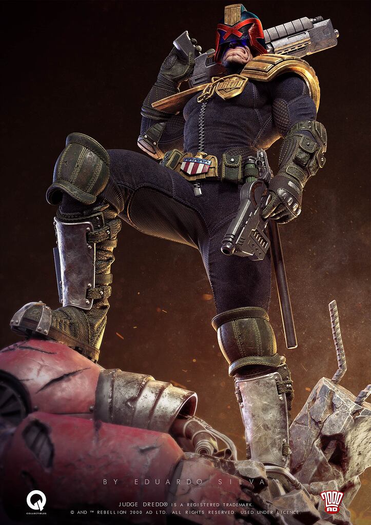 JUDGE DREDD 1:4 scale - Q-Collectibles - ZBrushCentral