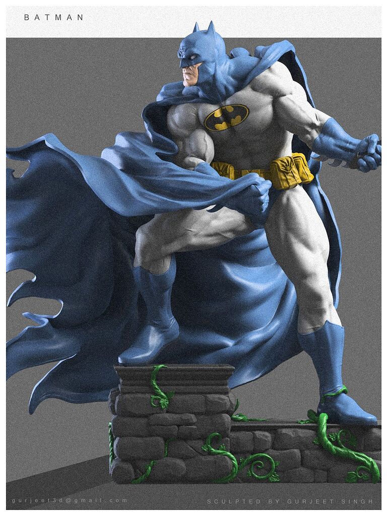 the batman statue