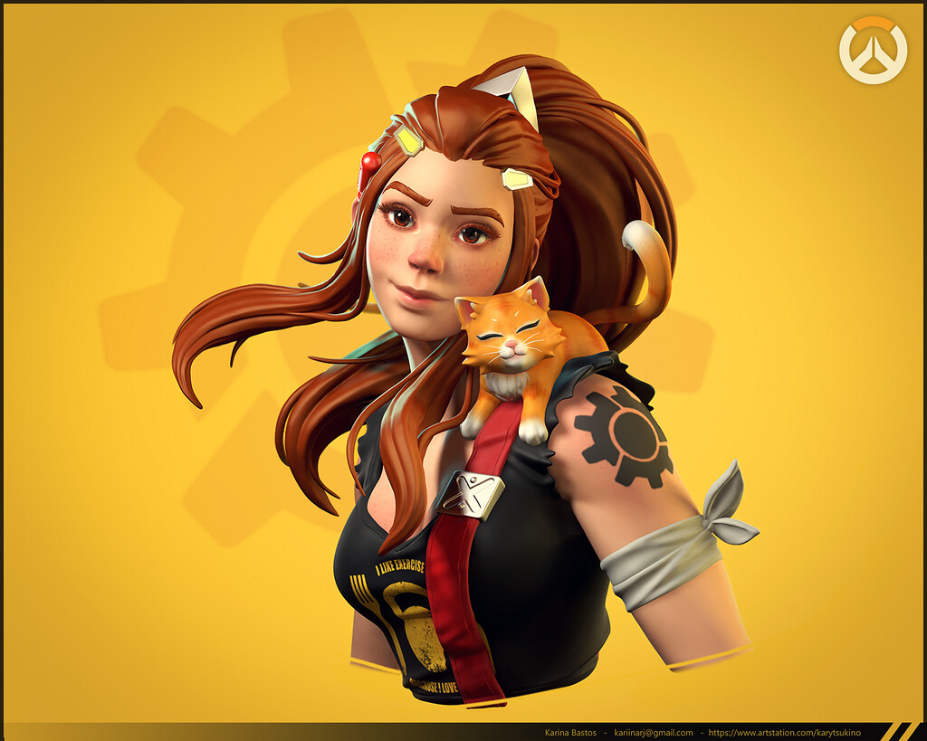Brigitte Lindholm - Overwatch Fanart - ZBrushCentral