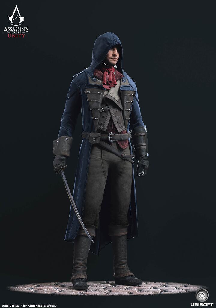 My contribution while on Assassins Creed Unity character team