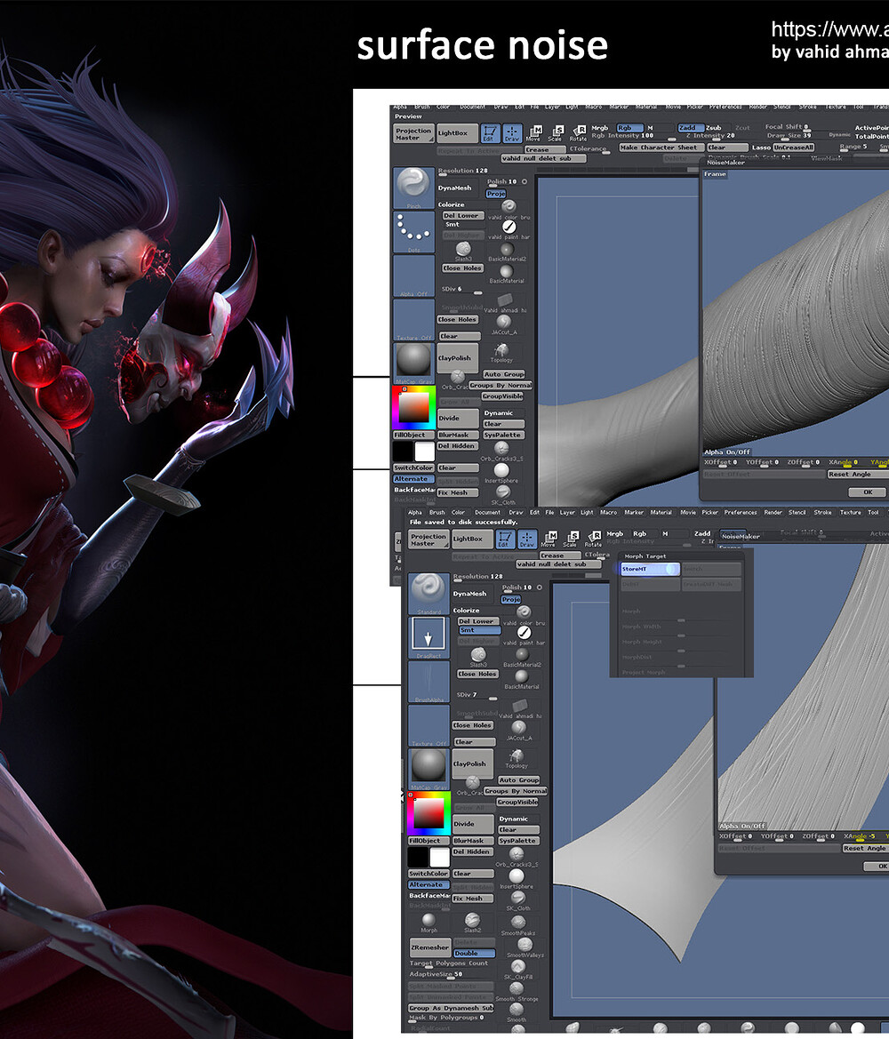 8a.diana  leage of legends vahid ahmadi using of surface noise in zbrush.jpg