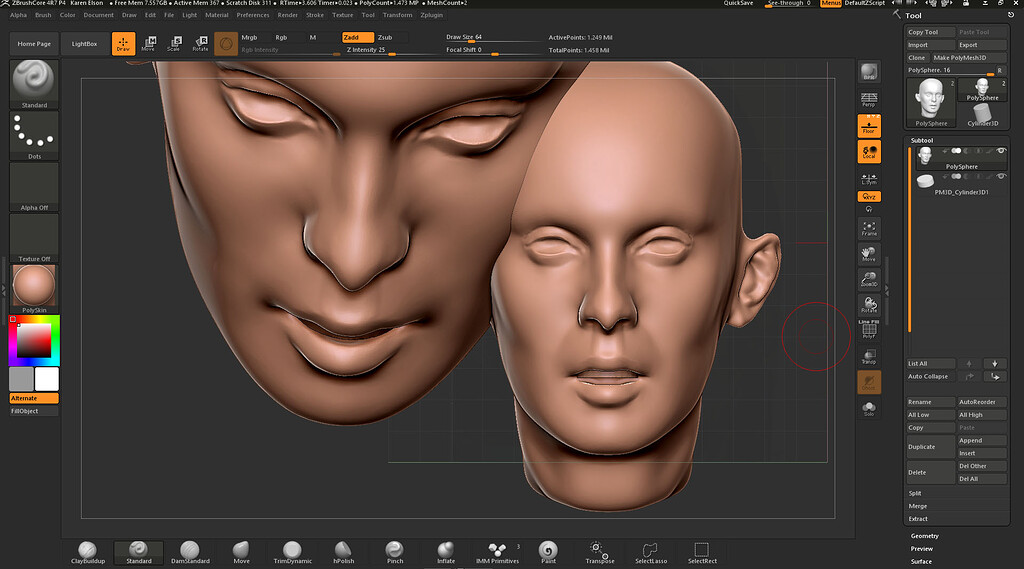 ZBrush Core Snapshot Can't Clear the Canvas? ZBrushCentral