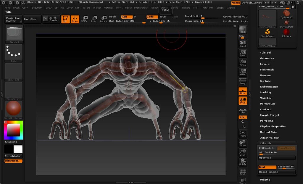 Zsphere / Zsketch to PolyMesh Problems. ZBrushCentral