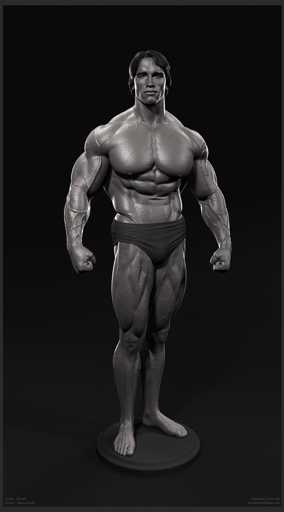 arnold Arnold Schwarzenegger In the 70's. - ZBrushCentral