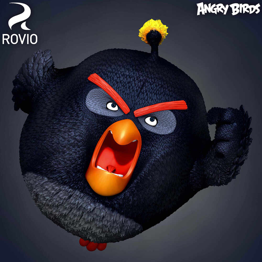 Bomb Angry Birds Rovio Entertainment, Sculpted By Yacine BRINIS 026
