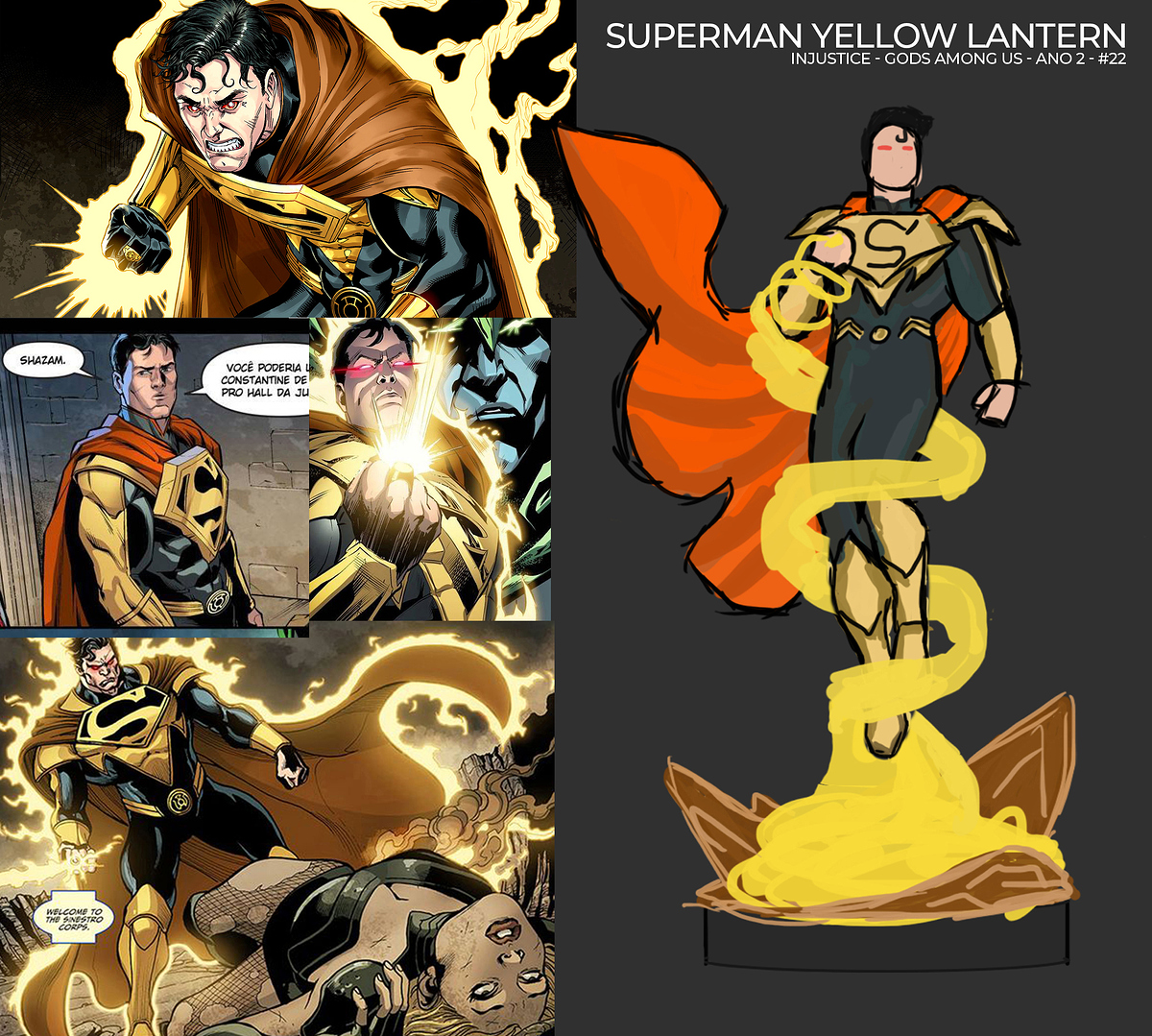 superman yellow lantern