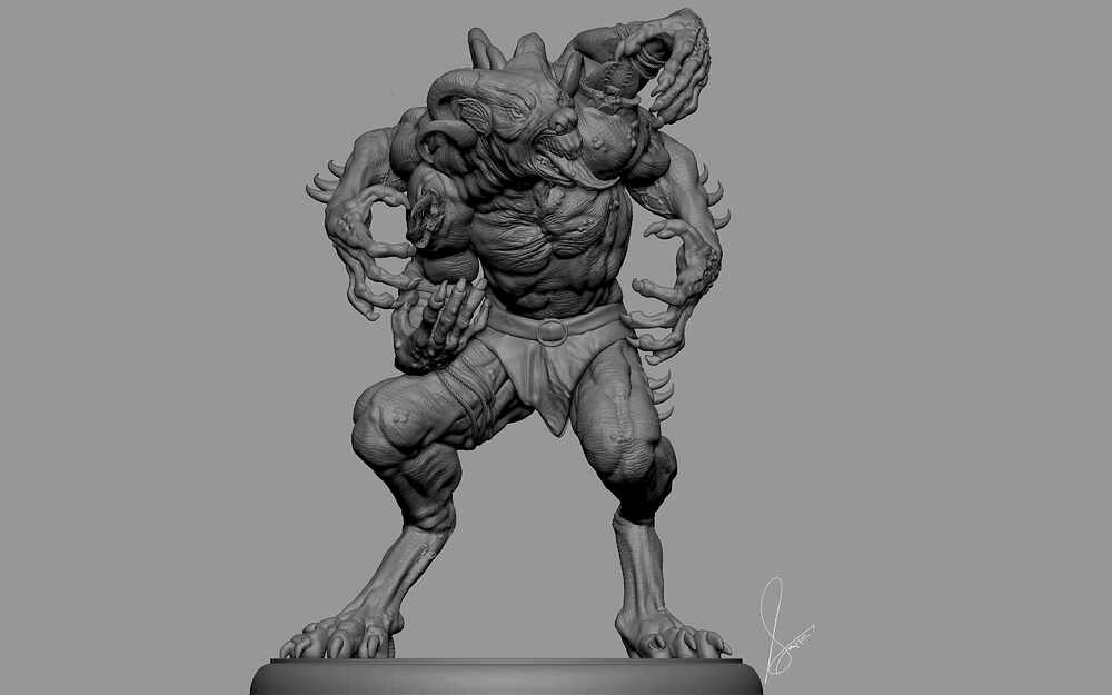 Krampus_Digital_Sculpture_Surajit_Sen_Dec2025_WIP01