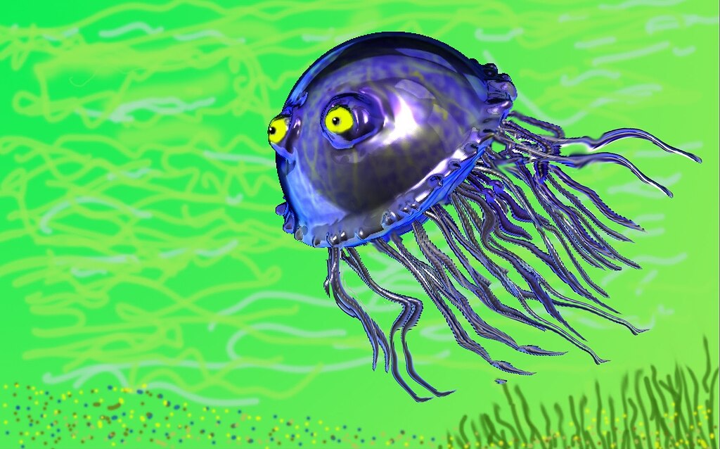 The Grape Jellyfish Goes Hunting for a Peanut Butter Sandfish