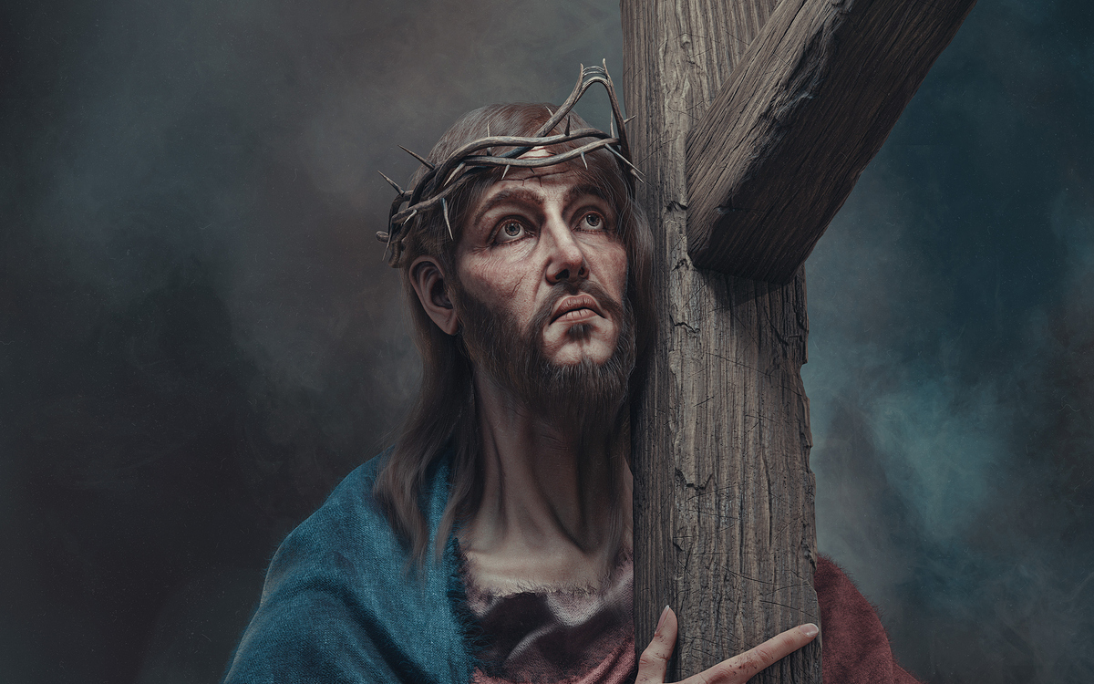 Christ carrying The cross_Wallpaper2