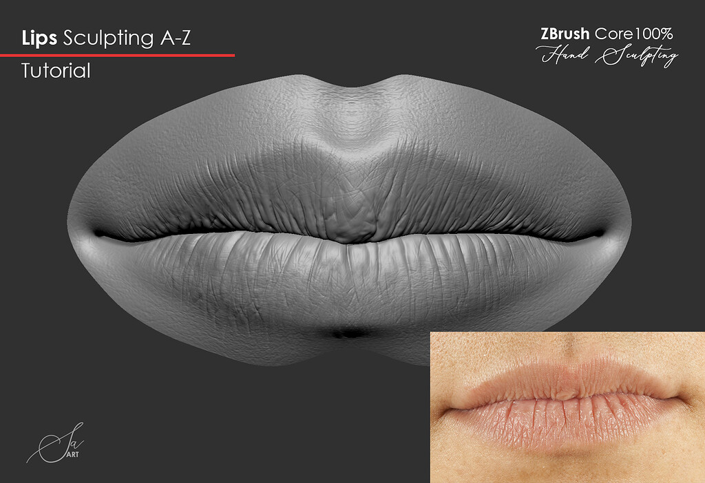 Realistic Lips Scupting ZBrush Core ZBrushCentral