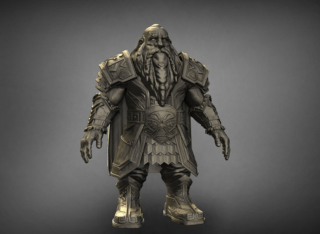 Unconventional Dwarf by Ottmar Hor アート Brom (Hard Bark) by Oliver 