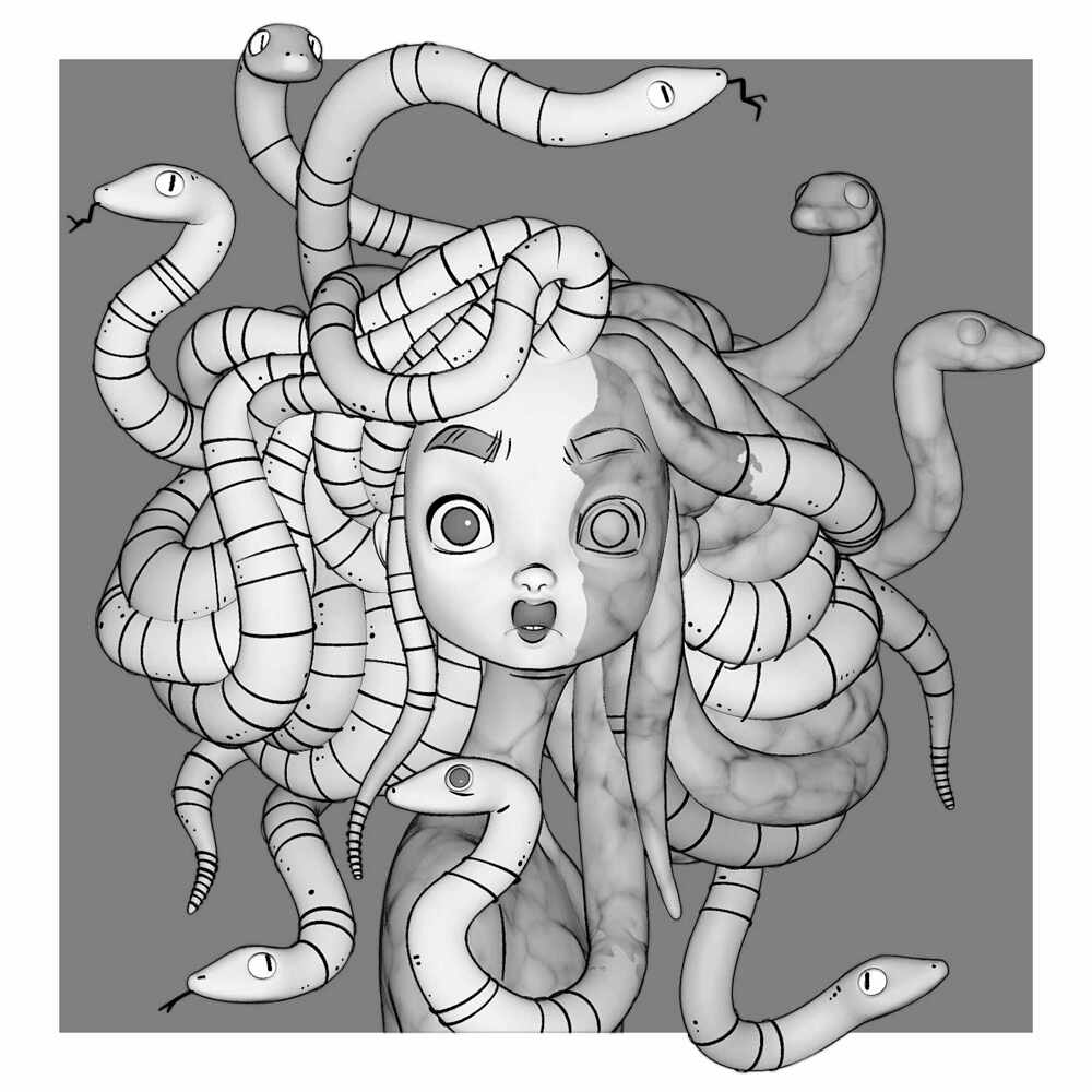 Medusa_BW