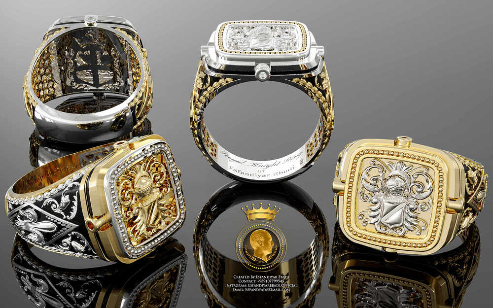 Royal Knight Ring Created by Esfandiyar Ebadi