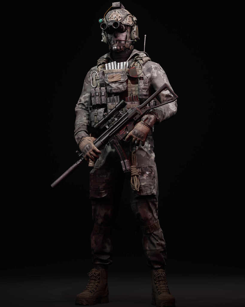 modern soldier concept art