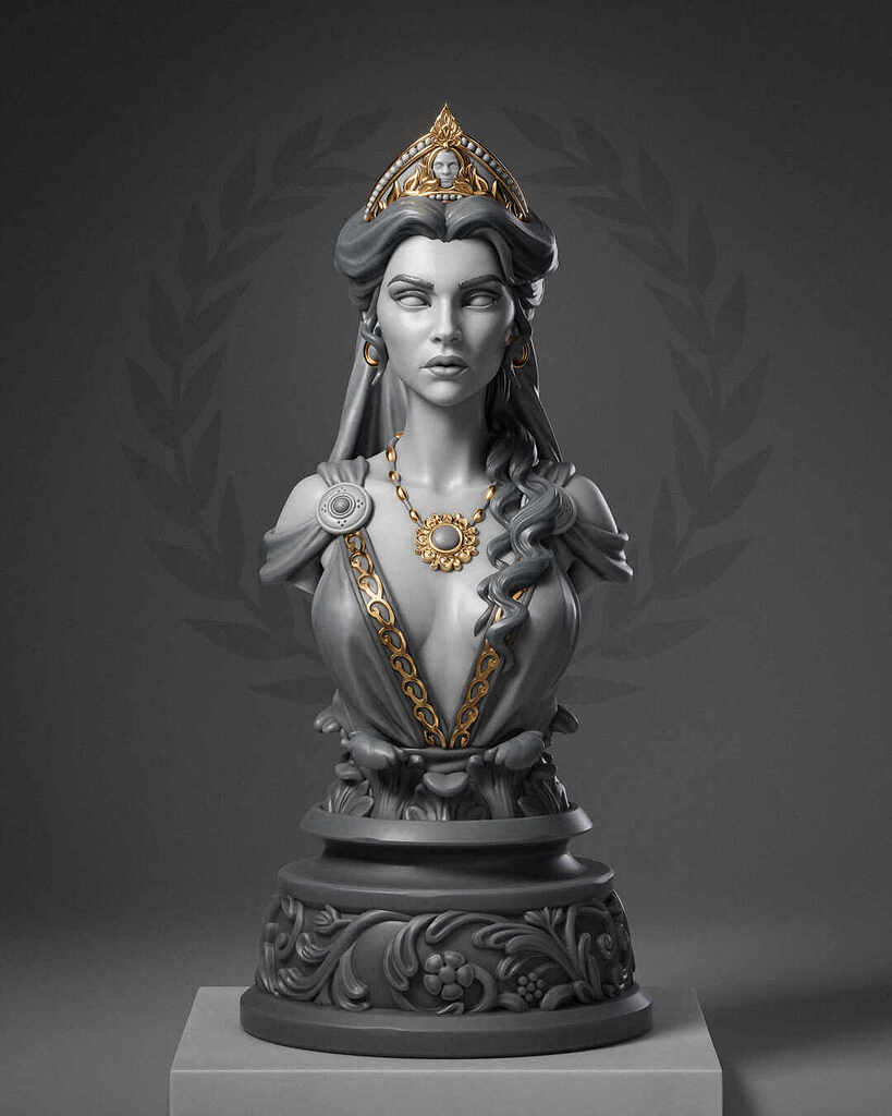 Roman Themed Chess Set Queen Servilia ZBrushCentral