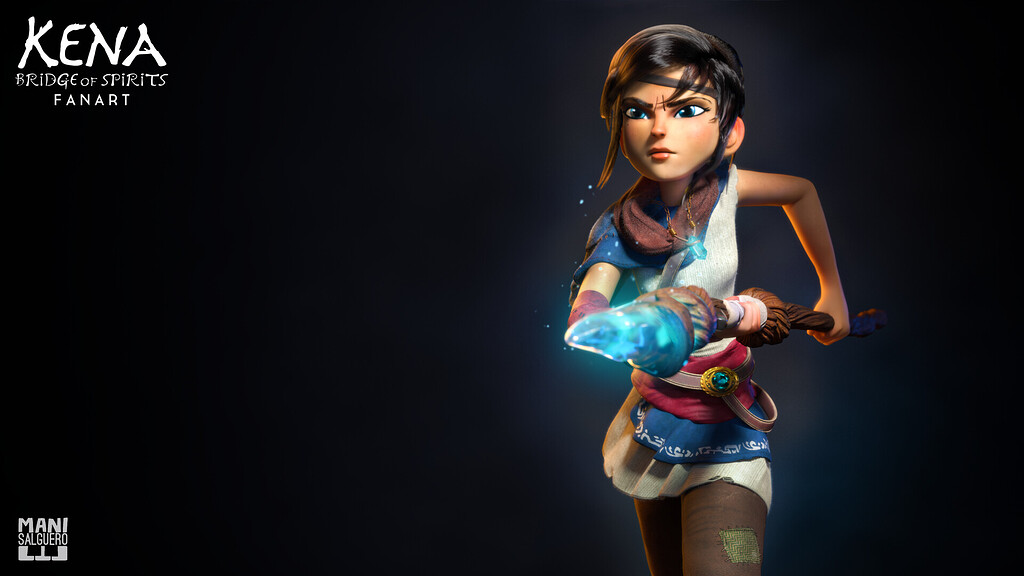 Kena Bridge of Spirits Fan Art - ZBrushCentral