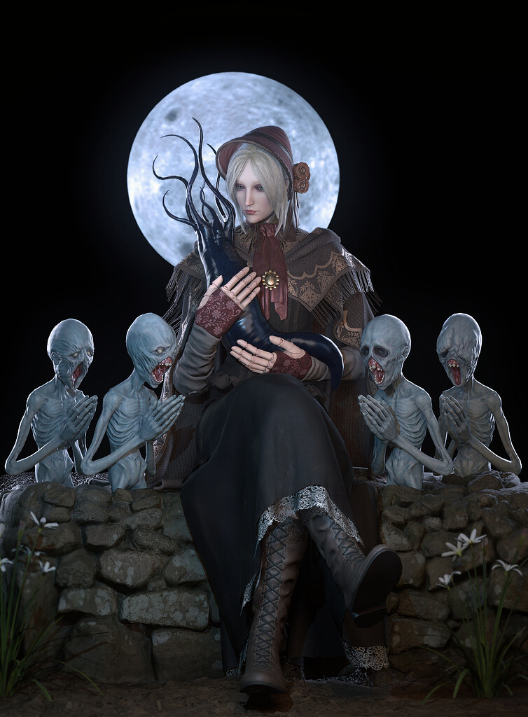 Bloodborne Doll Fanart ZBrushCentral