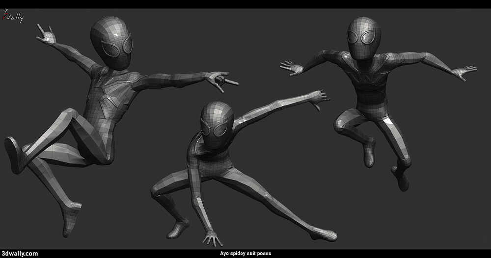 16-ayo-spidey-spidey-suit-pose-wireframe