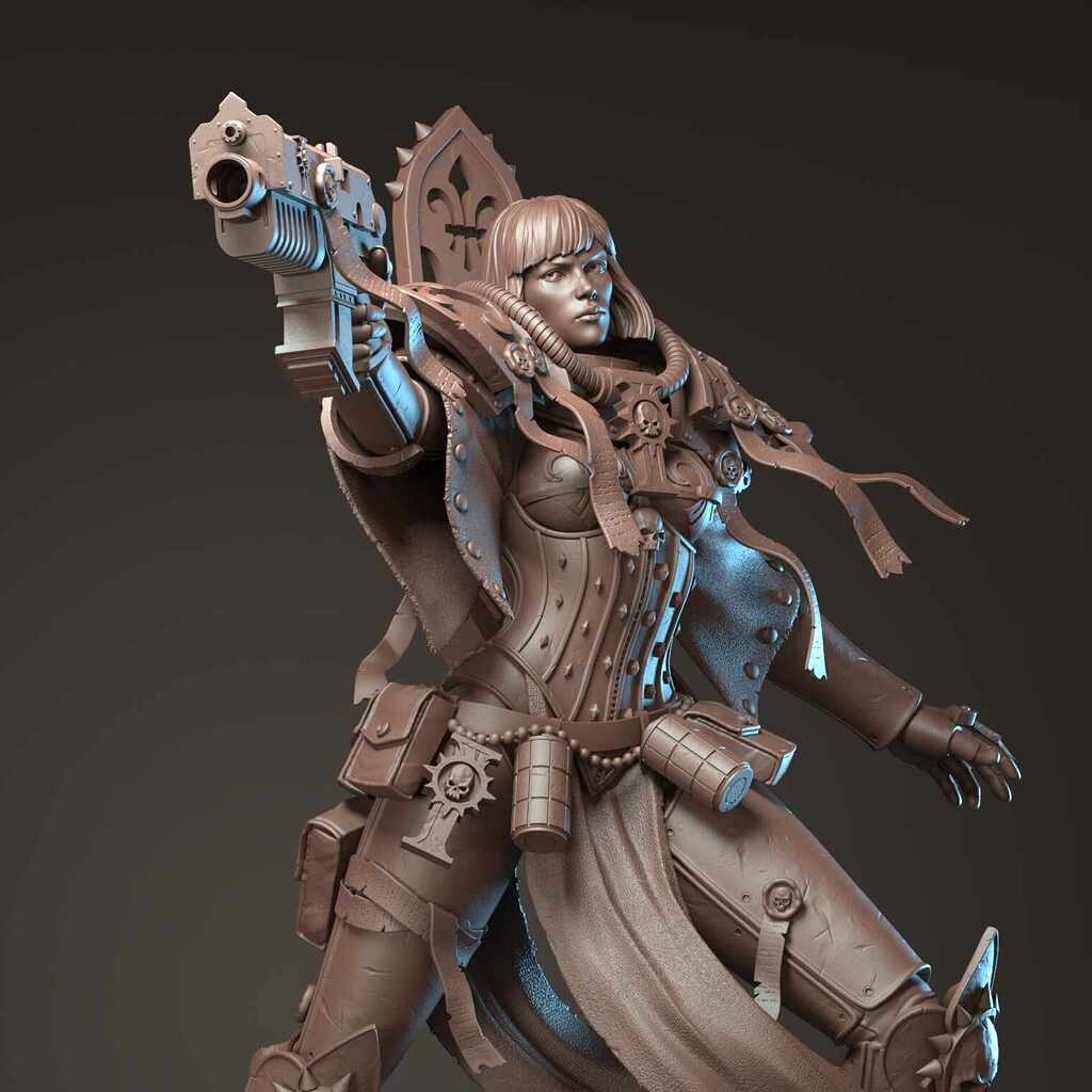 Sista - Warhammer40K collectible statue 1/6 - ZBrushCentral