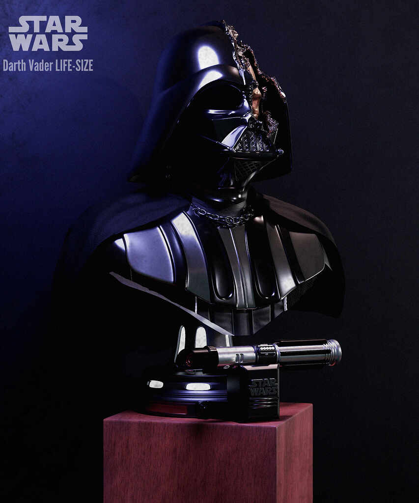 Darth vader life 2025 size bust