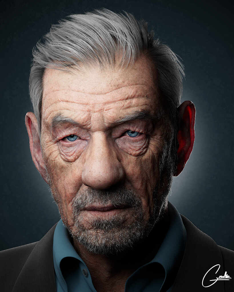 Sir Ian McKellen ZBrushCentral sir-ian-mckellen-zbrushcentral