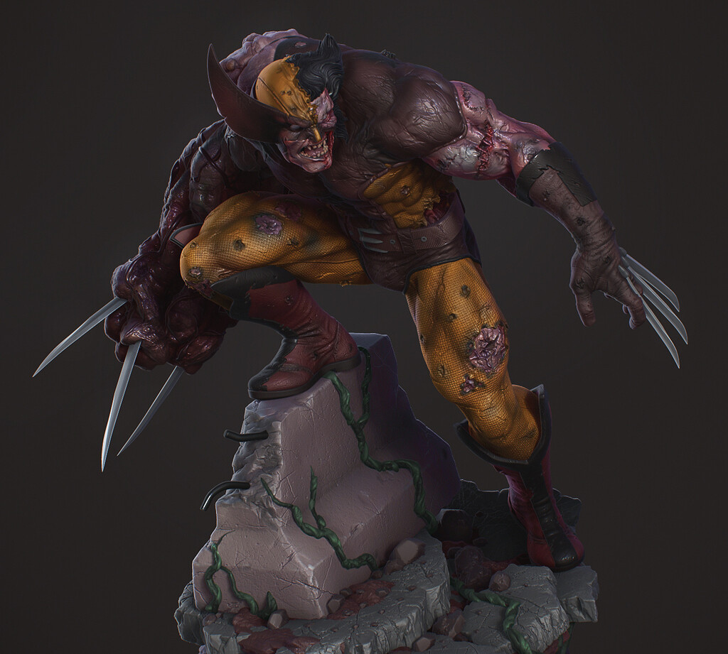 Wolverine _ Marvel Zombies (Fanart) ZBrushCentral