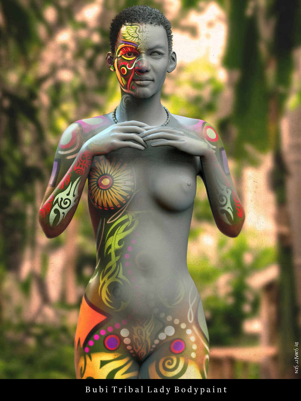 Bubi-Tribal-Lady-Bodypaint_CG_Character_by_SurajitSen_June2023B_GR