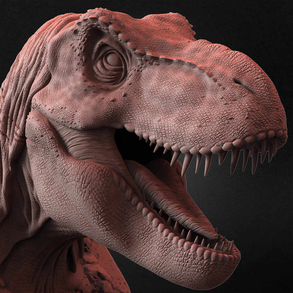 T-Rex Universal Pictures sculpted by Yacine BRINIS 027