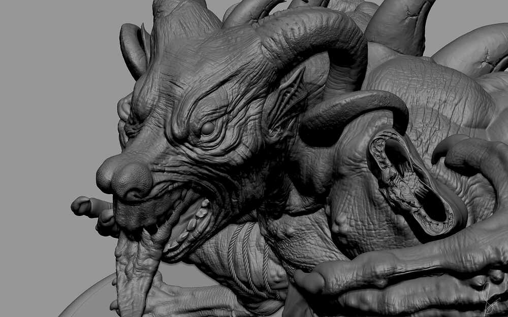Krampus_Digital_Sculpture_Surajit_Sen_Dec2025_WIP08