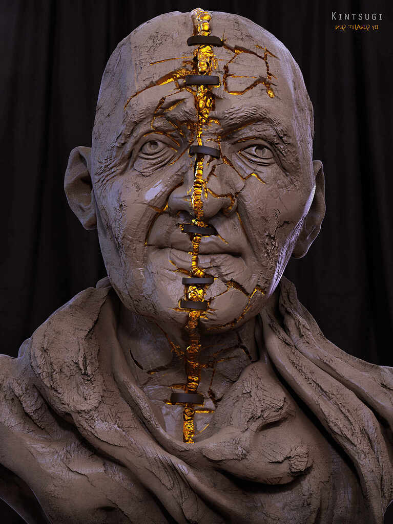 KYNE untitled Sculpture キネ ブロンズ像 オブジェ KYNE untitled