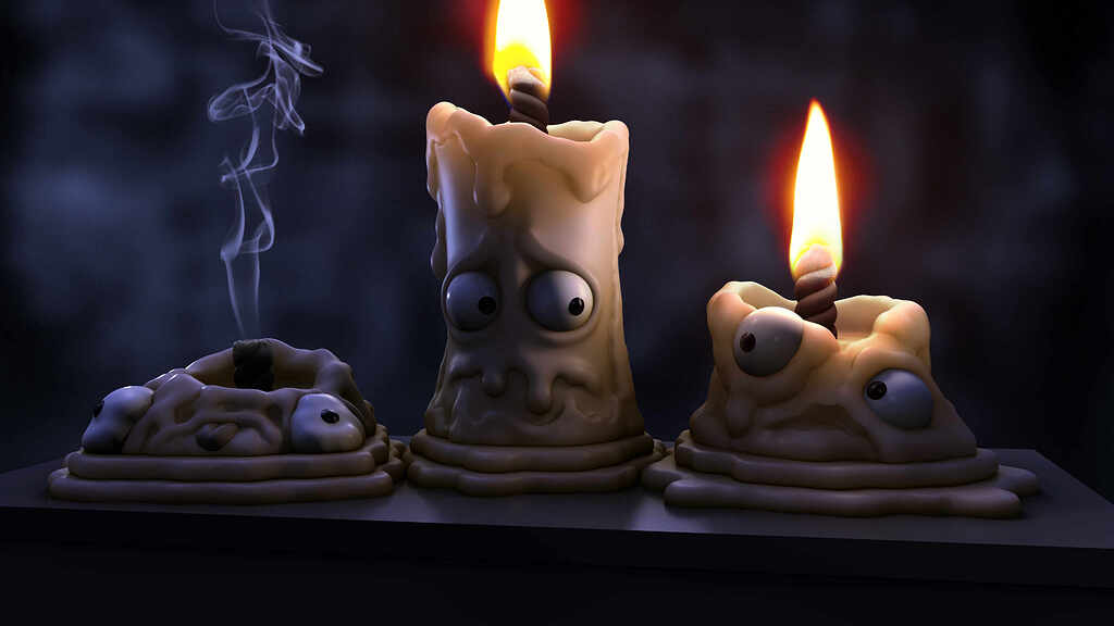 Candles in the darkness ZBrushCentral