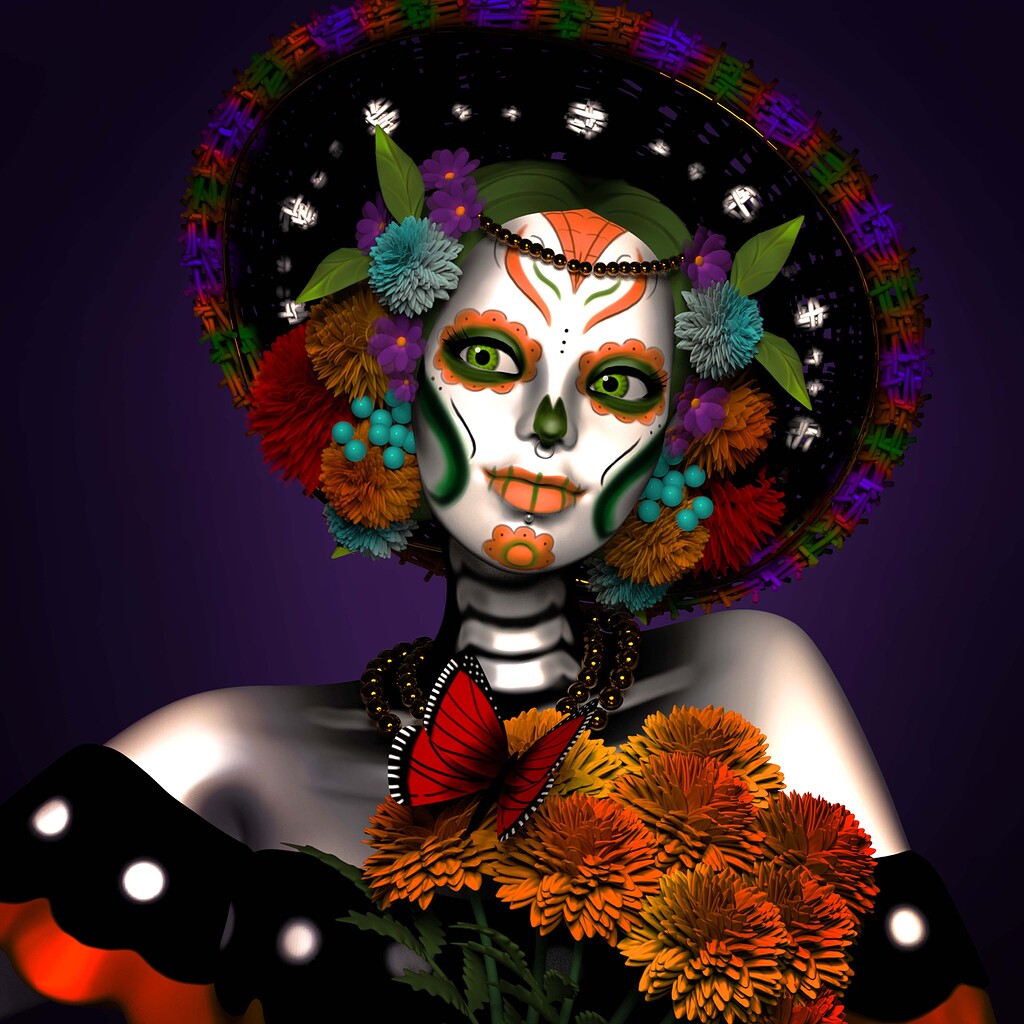 zbrush day of the dead