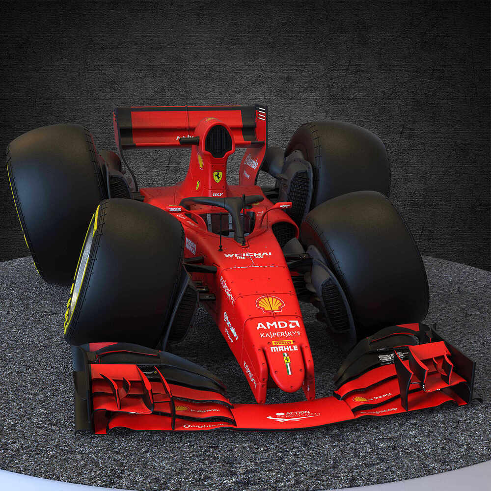 Formula One Car stylised sport cart sculpted by Yacine BRINIS 017