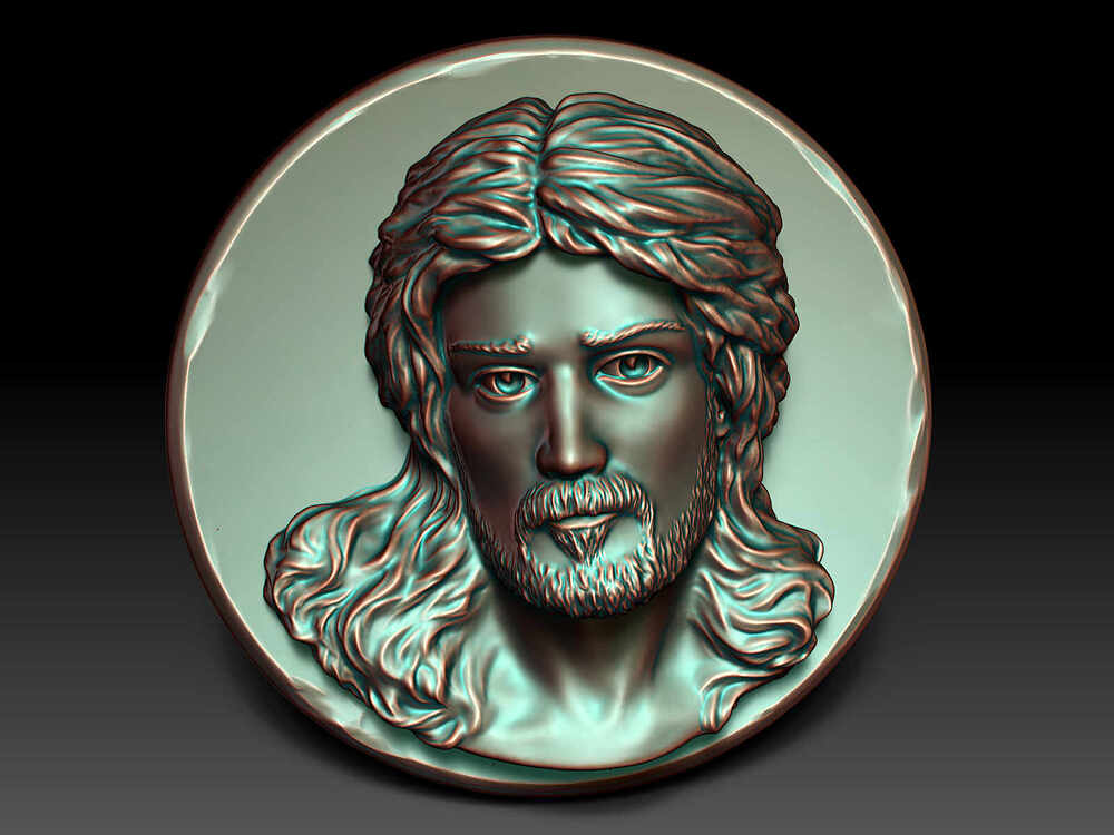 Jesus Christ - Portrait Bas-Relief - 6