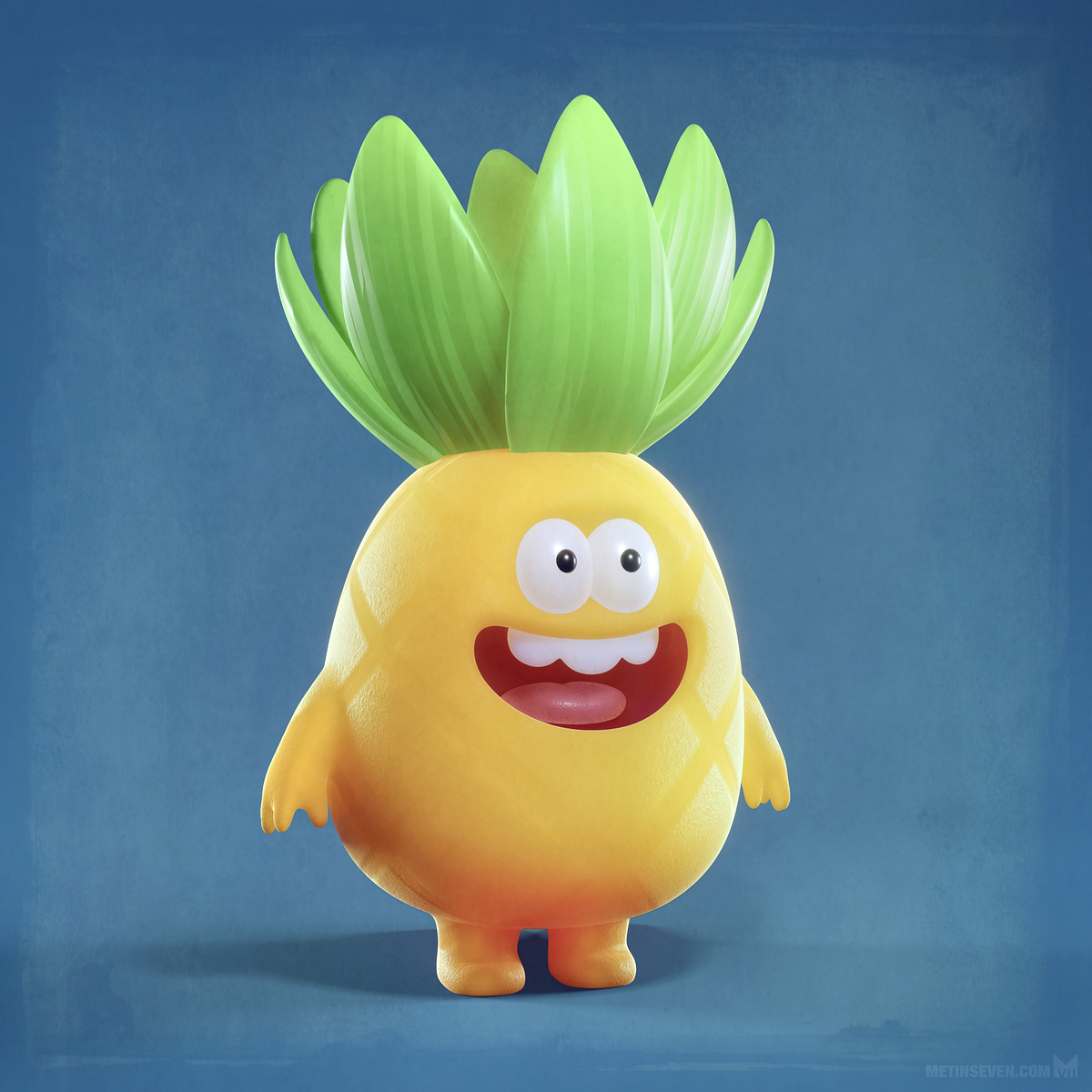 metin-seven_3d-print-modeler-toy-character-designer_cute-cartoon-happy-pineapple