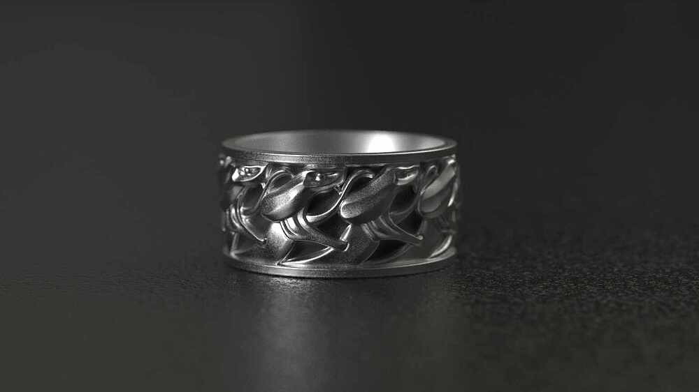 Serpents Ring_Oxidized Silver