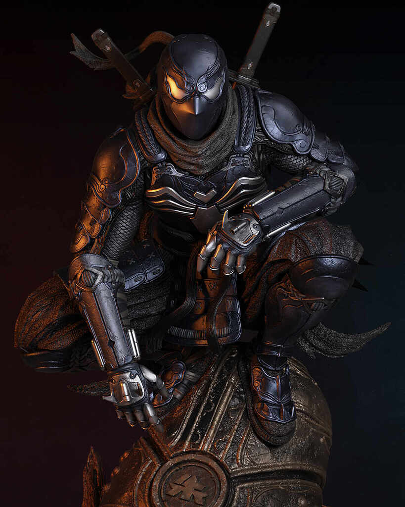 軍子　Black-Studio　軍子 Sengoku Black Suit Spidey - ZBrushCentral