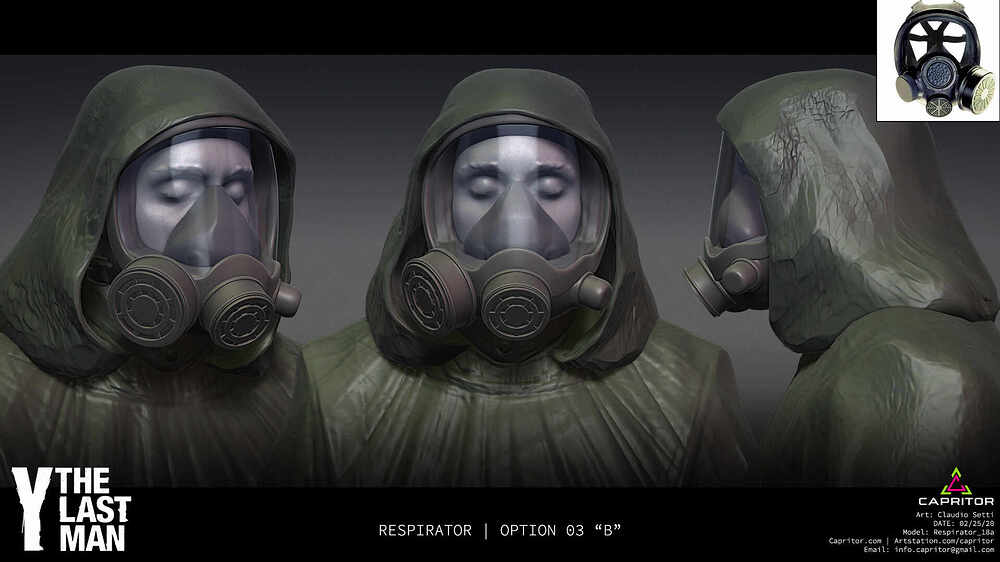 Y The Last Man Respirator Design 03 Black Option B By Capritor