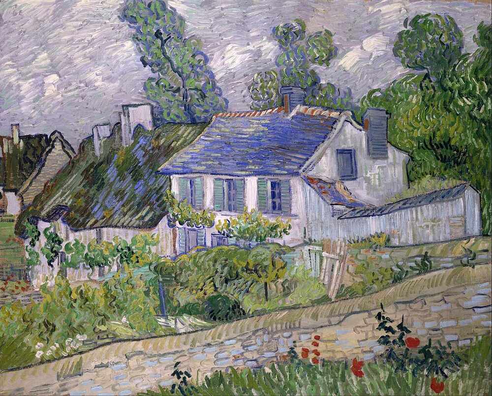 Houses at auvers background image