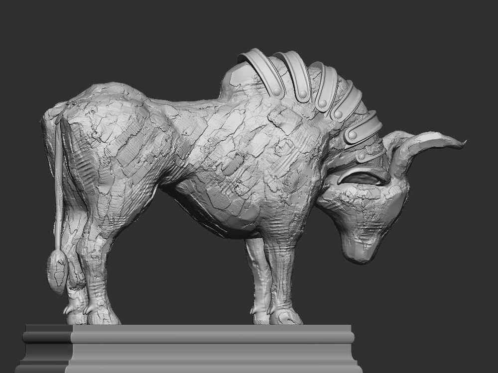 Bull_I_GEN_Digital_SCulpture_SurajitSen_Jan2026_WIP3
