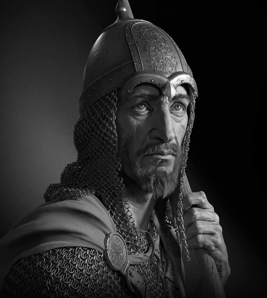 Warrior portrait - ZBrushCentral