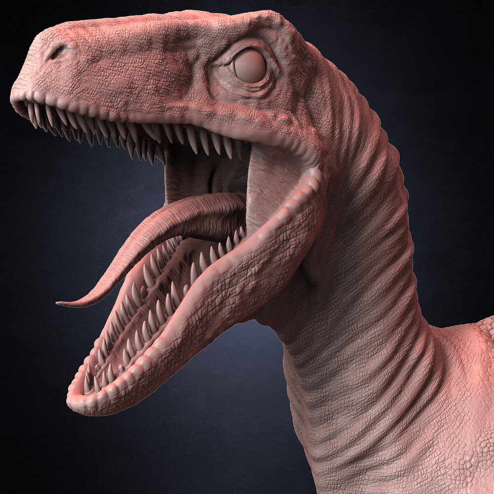 Jurassic World The Raptor sculpted by Yacine BRINIS 028