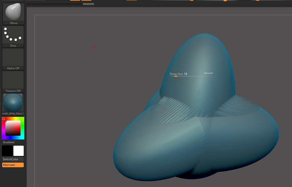 zbrush cannot move with left click