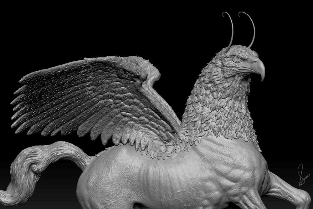 Hippogriff-X_Creature_Digital_Sculpture_Surajit_Sen_Dec2025_WIP1