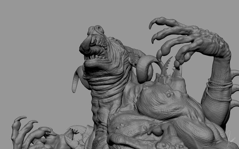 Krampus_Digital_Sculpture_Surajit_Sen_Dec2025_WIP05