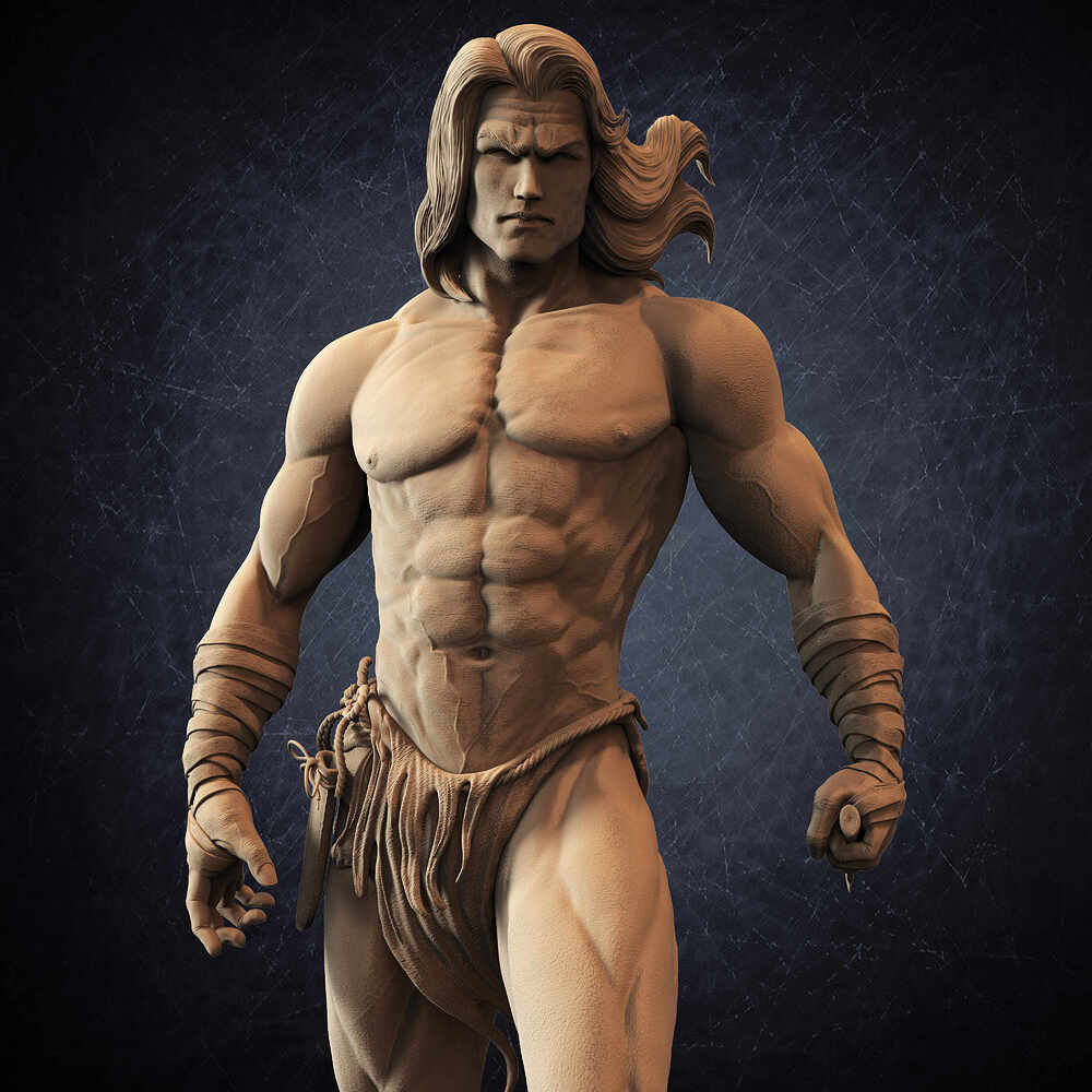 Tarzan 3D Model sculpted by Yacine BRINIS 037