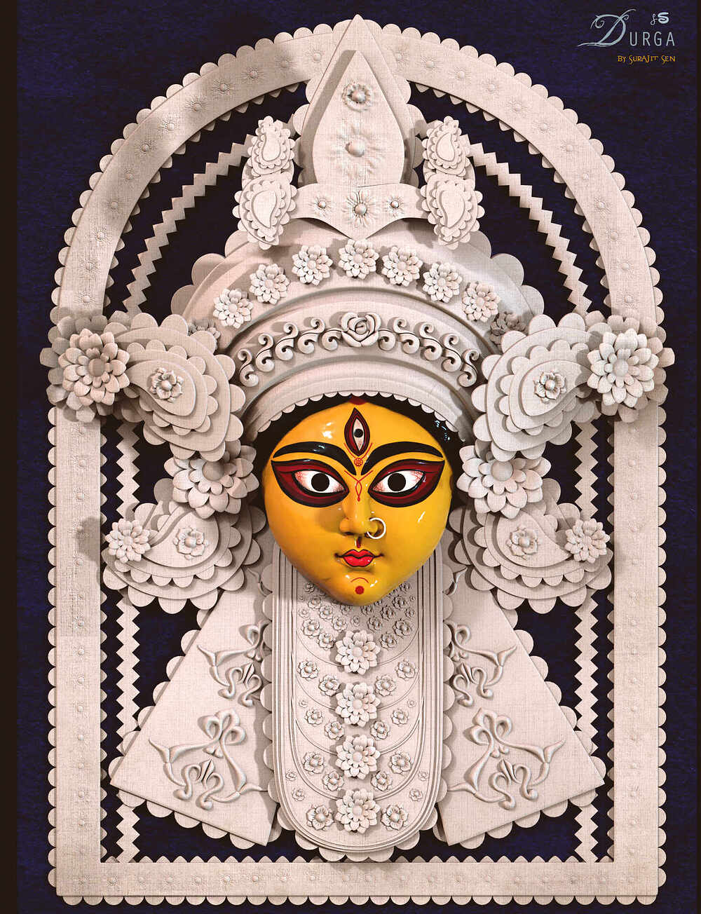 Durga_Digital_Sculpture_SurajitSen_Oct2022