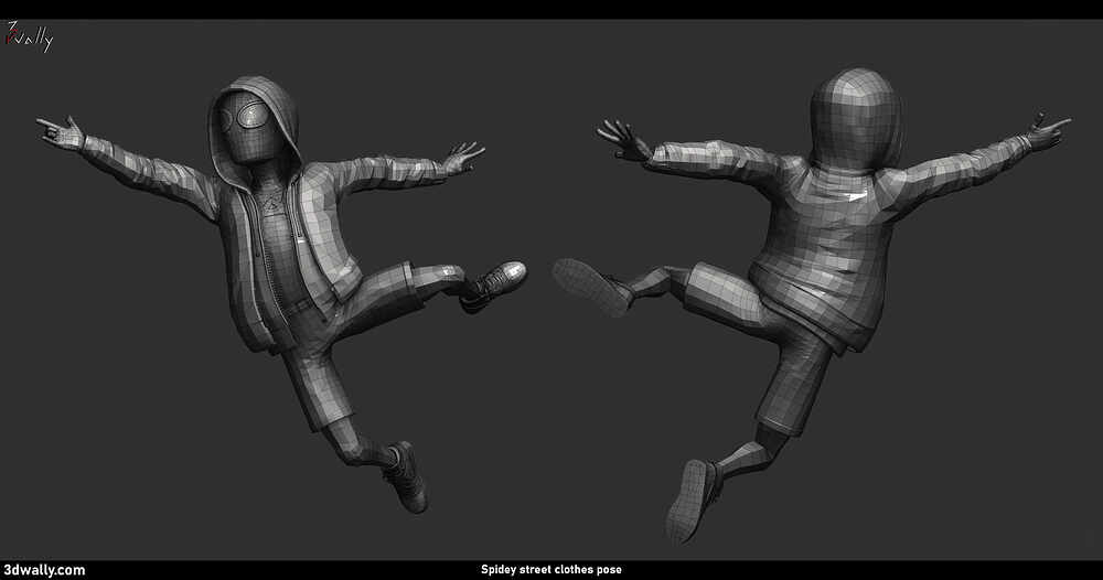 14-ayo-spidey-street-clothes-pose-wireframe