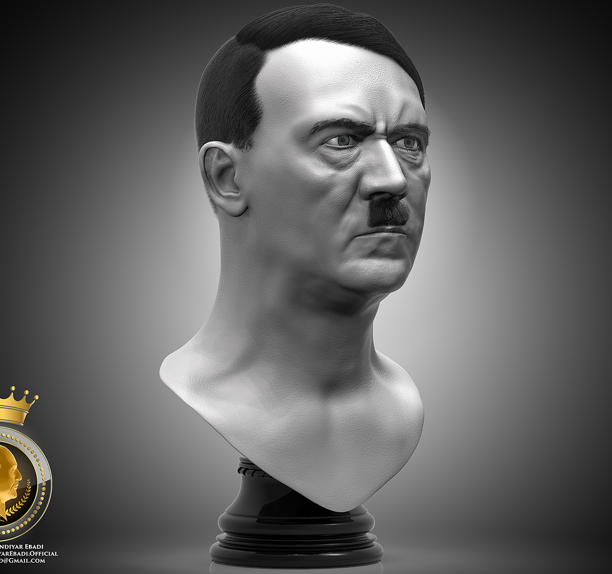 Bust of Adolf Hitler-Created by Esfandiyar Ebadi.jpg