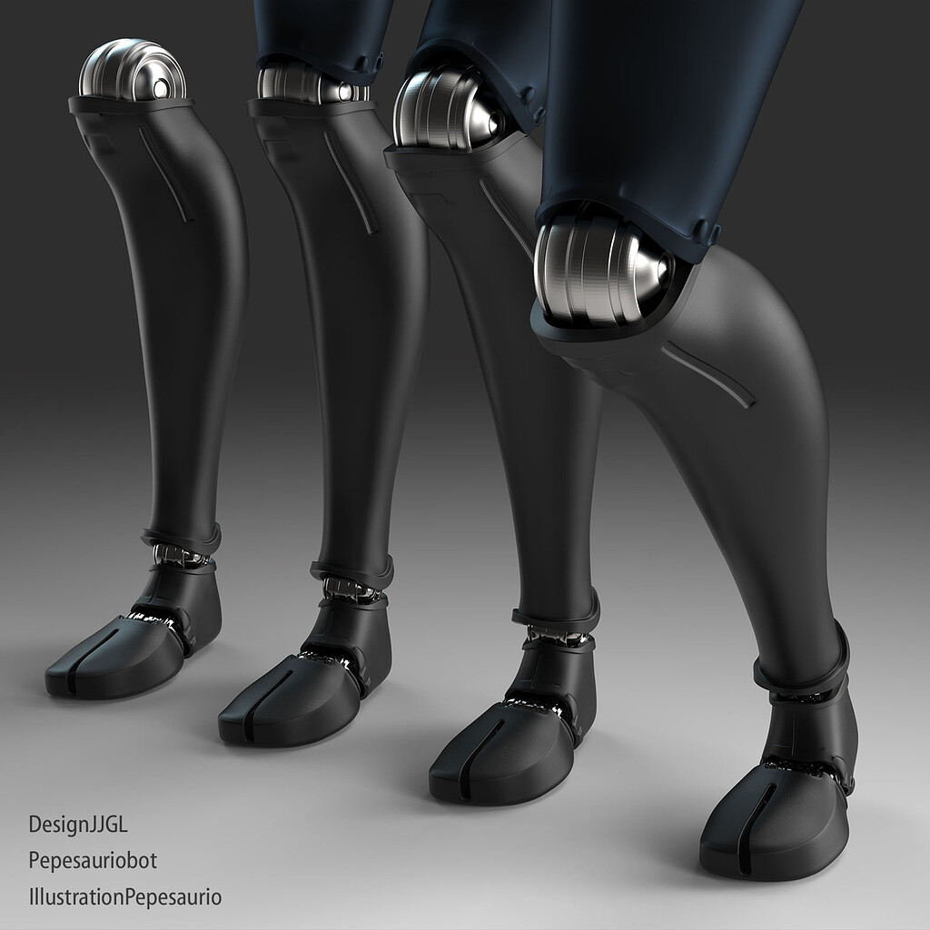 Robotic legs ZBrushCentral